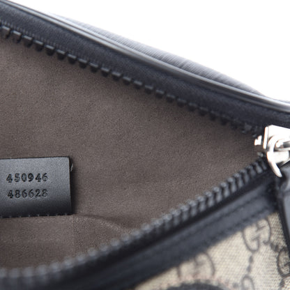 Gucci GG Supreme Monogram Belt Bag Black 9 of 10