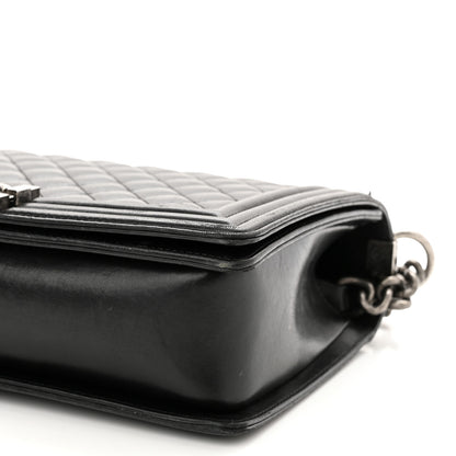Chanel Lambskin Quilted New Medium Boy Flap Black 9 of 14