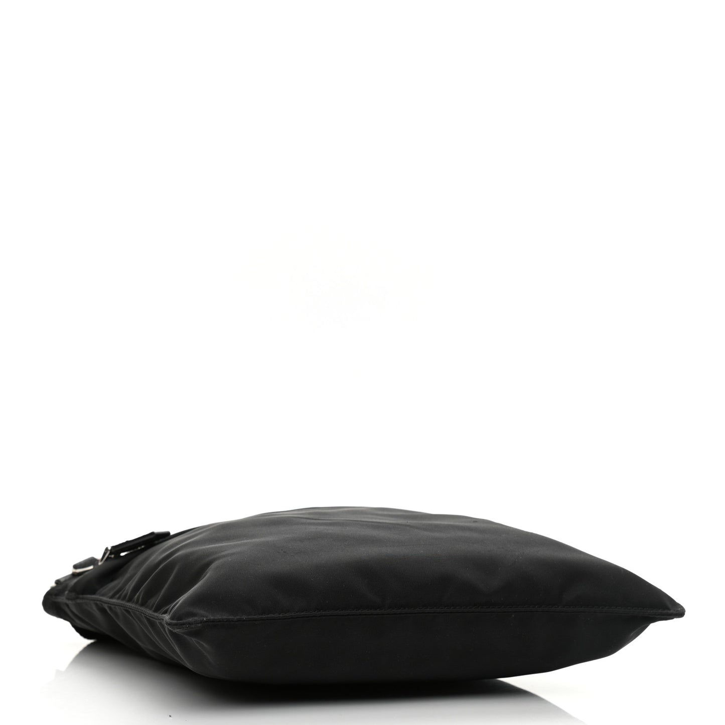 Nylon Vela Flat Messenger Bag Black