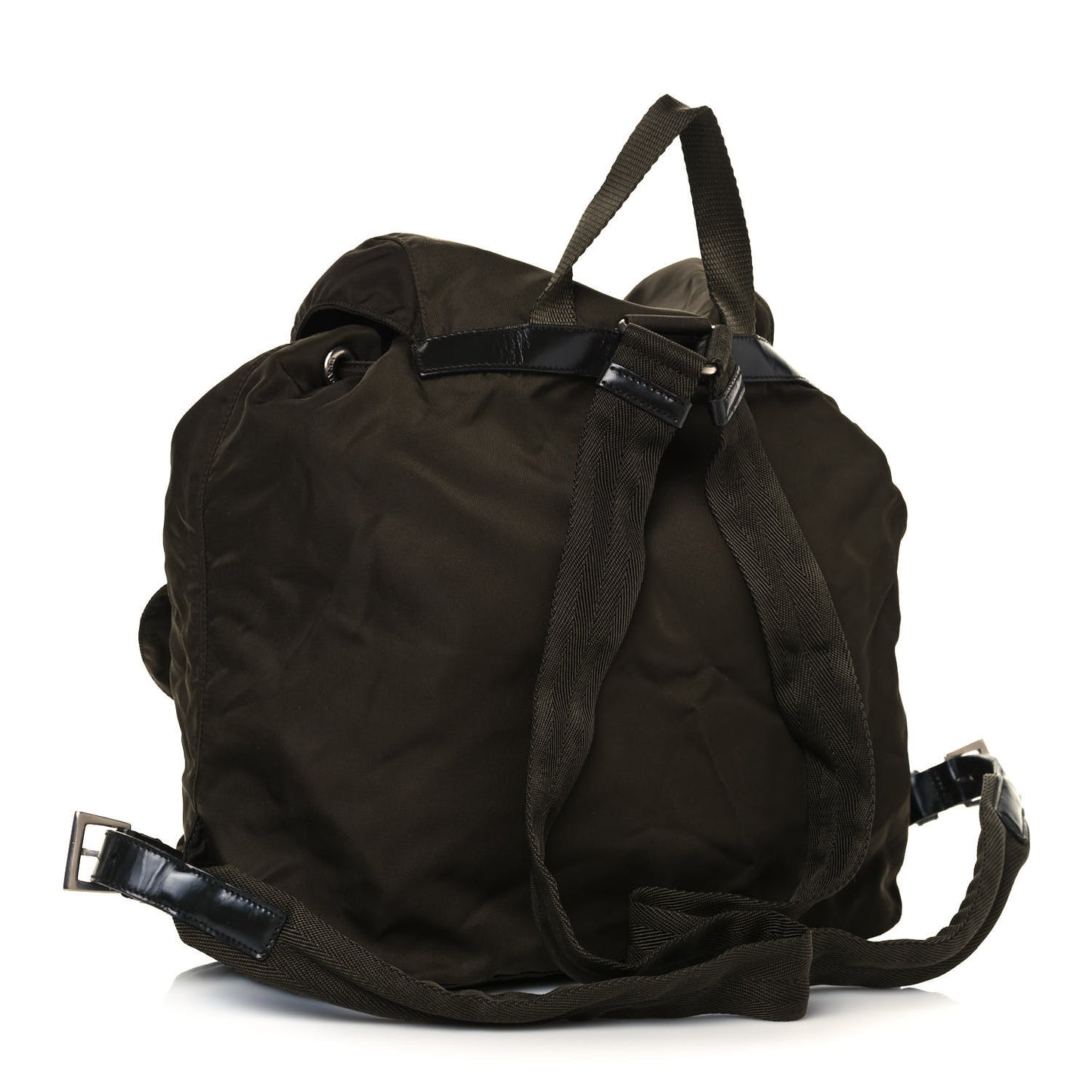 Nylon Vela Large Backpack Ebano
