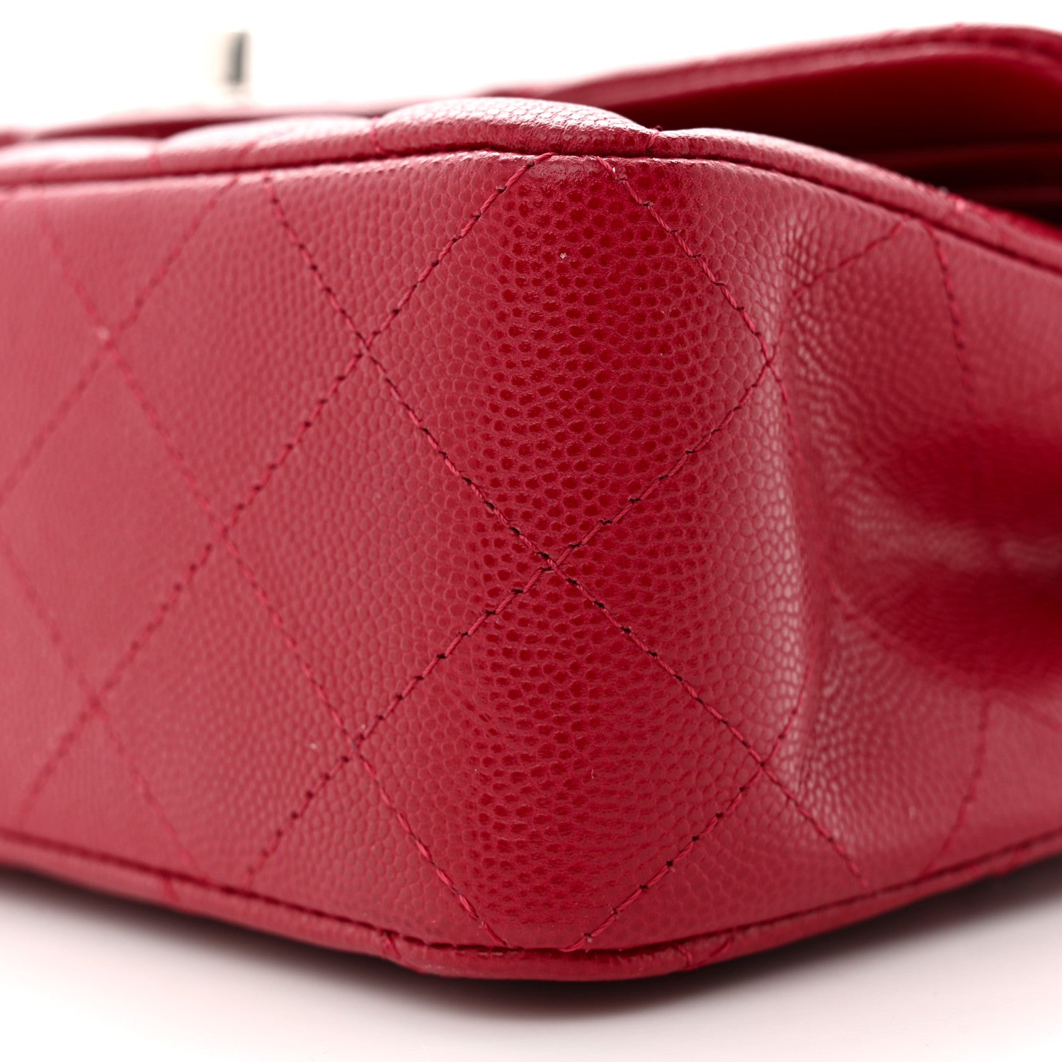 Chanel Caviar Quilted Small Double Flap Dark Pink 10 of 10
