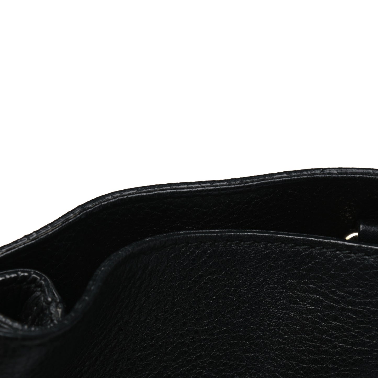 Pebbled Calfskin Medium Soho Chain Shoulder Bag Black