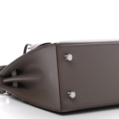 Hermes Epsom Kelly Sellier 25 Etain 15 of 19