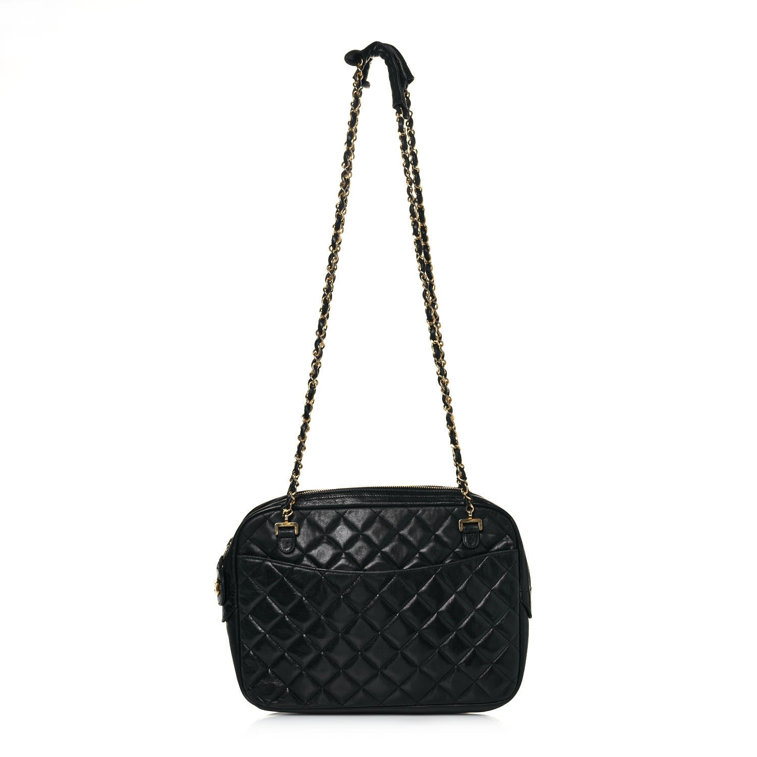 Chanel Lambskin Quilted Shoulder Bag Black 1 of 19