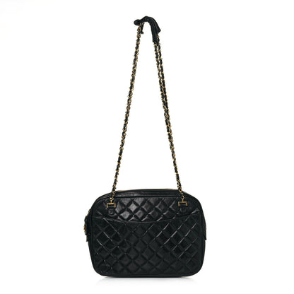 Chanel Lambskin Quilted Shoulder Bag Black 1 of 19
