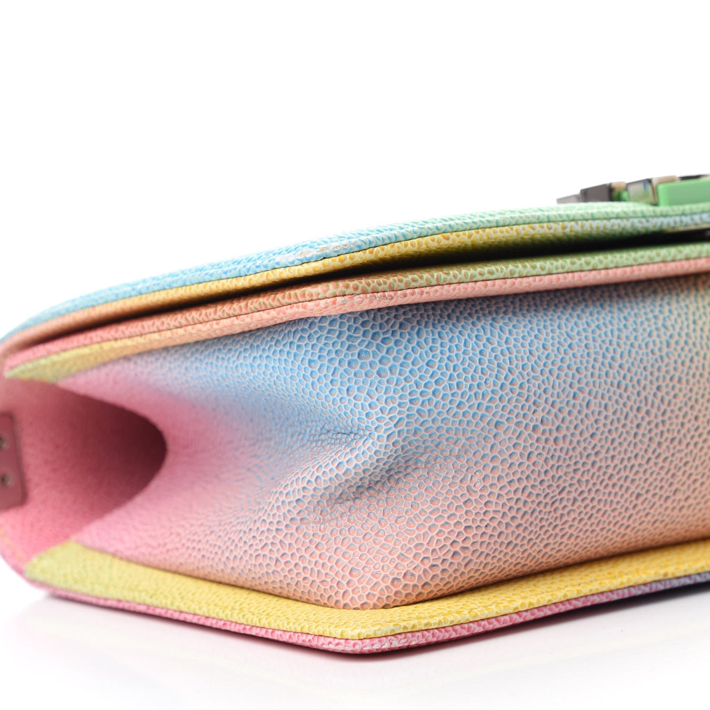 Caviar Quilted Medium Cuba Rainbow Boy Flap Multicolor