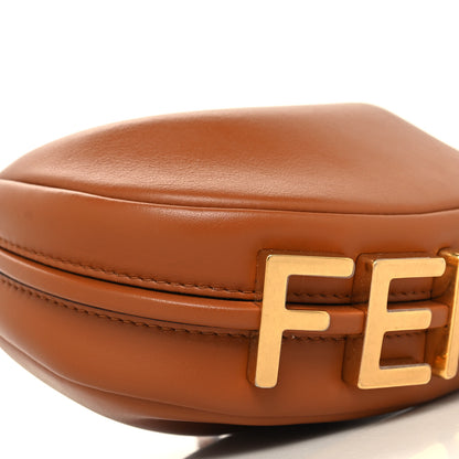 Fendi Vitello Grace Matte Nano Fendigraphy Hobo Charm Brandy 9 of 10