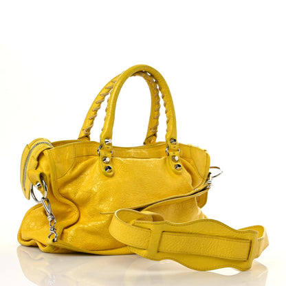 Balenciaga Agneau Classic Silver Hardware City S Jaune Soleil 3 of 31