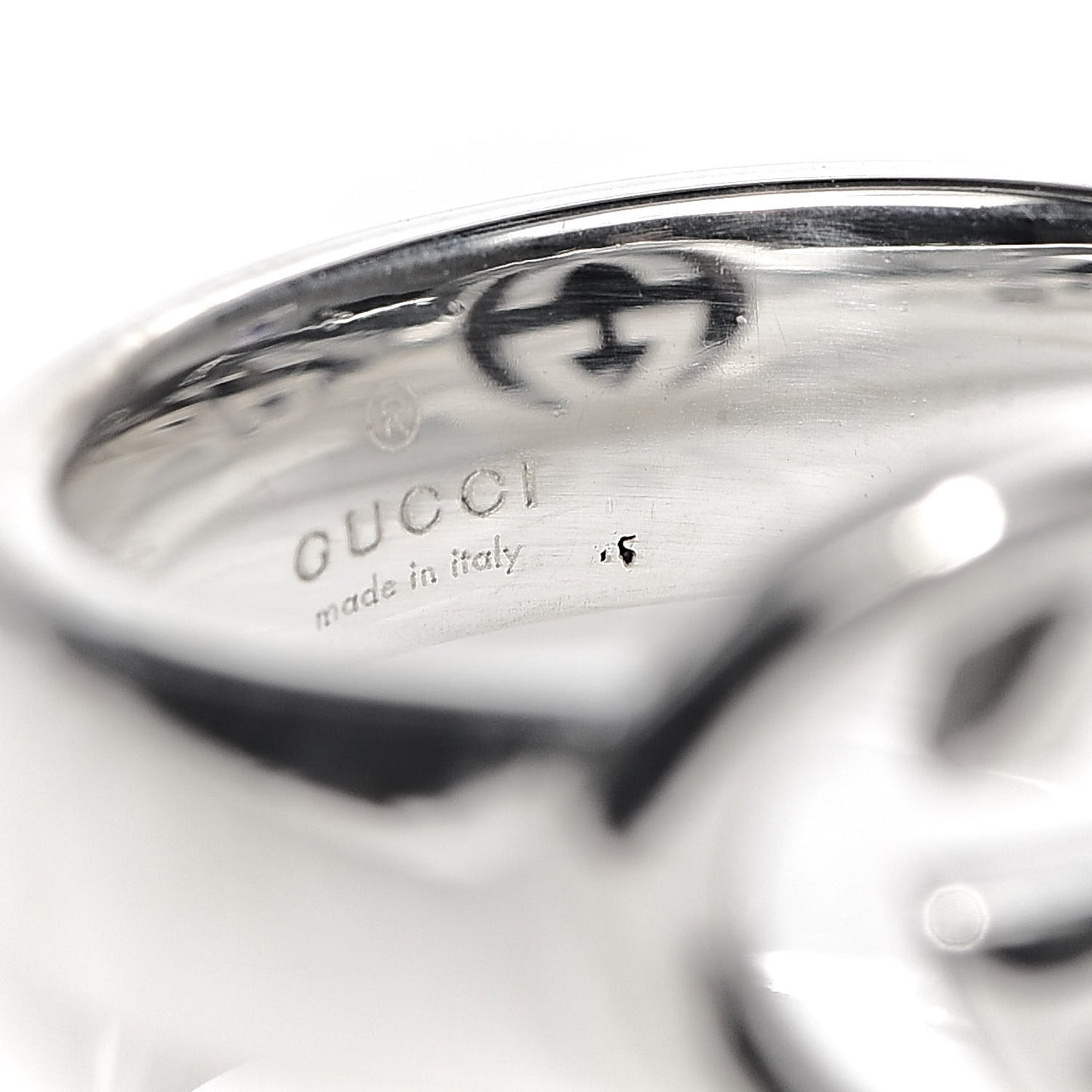 Sterling Silver Interlocking G Ring 51 5.75