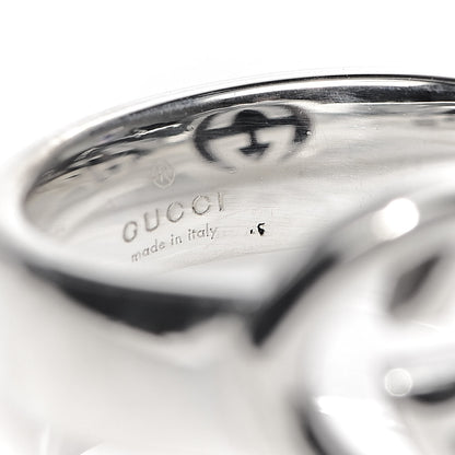 Gucci Sterling Silver Interlocking G Ring 51 5.75 5 of 6