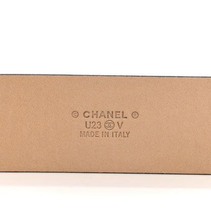 Chanel Calfskin Belt 95 38 Black 5 of 7