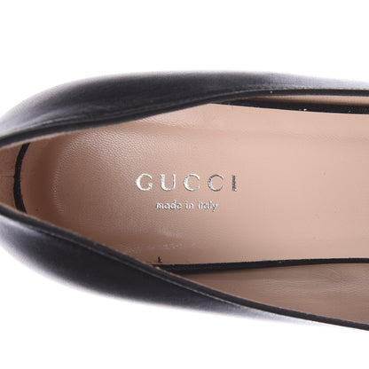 Gucci Malaga Kid Crystal Square G Madelyn Mid Heel Loafer Pumps 39 Black 6 of 10