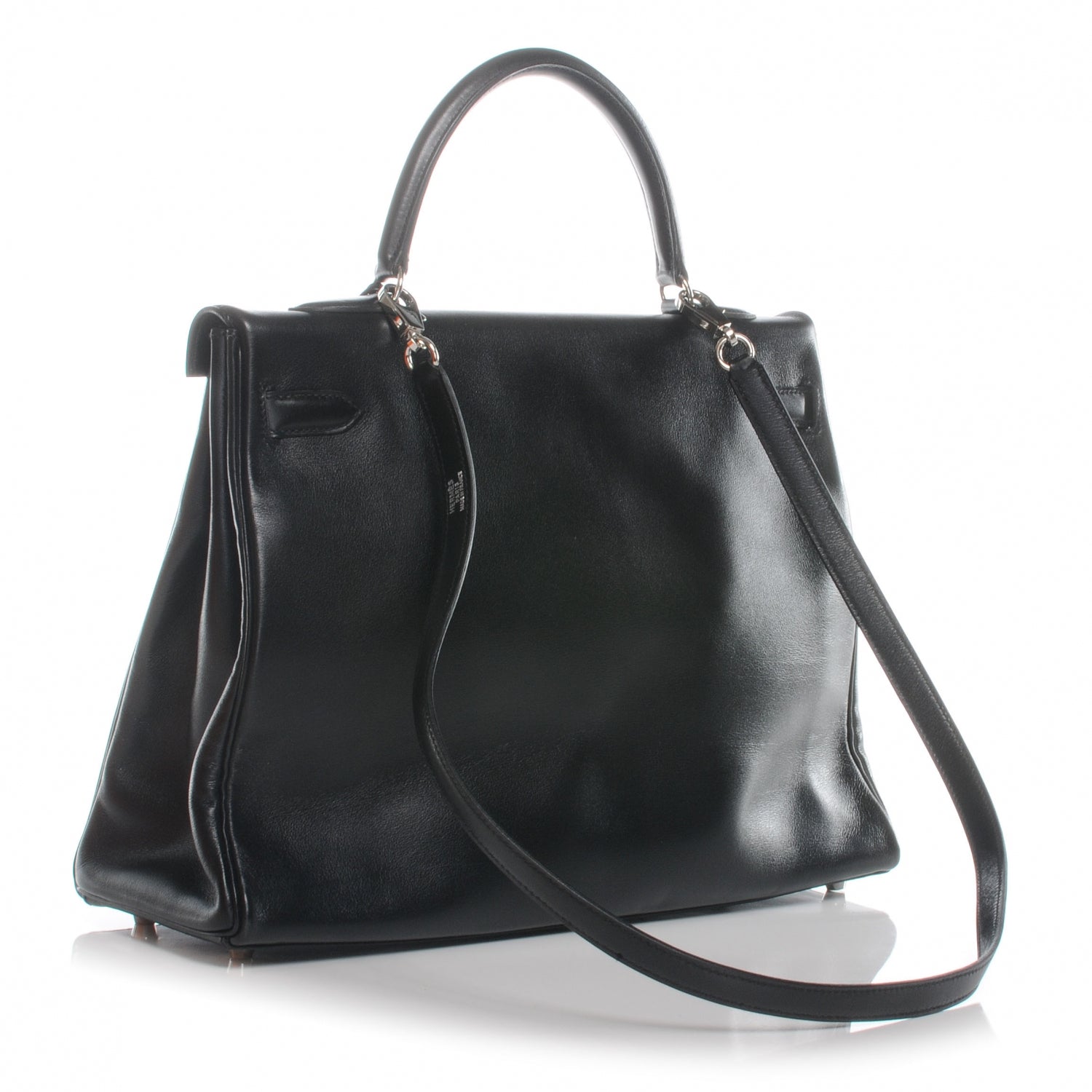Hermes Swift Leather Kelly 35 Black 4 of 11