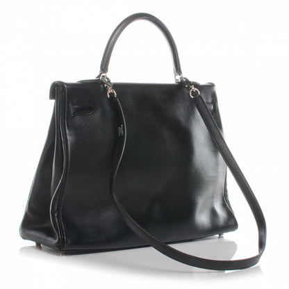 Hermes Swift Leather Kelly 35 Black 4 of 11