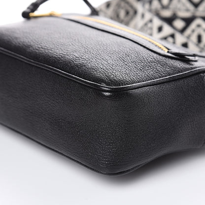 Miu Miu Goatskin Madras Crossbody Bag Black 8 of 10
