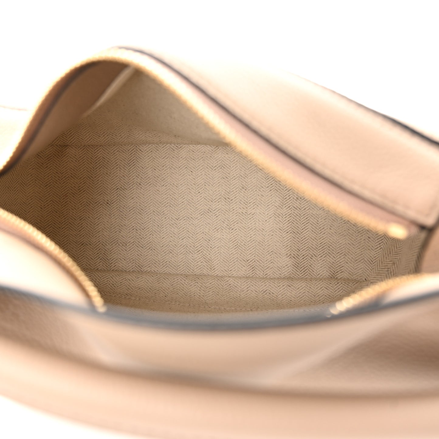 Grained Calfskin Small Puzzle Bag Sand