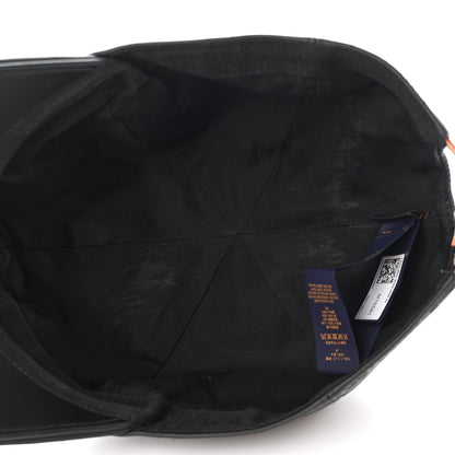 Louis Vuitton Calfskin Monogram Shadow Baseball Cap 60 Black 7 of 12