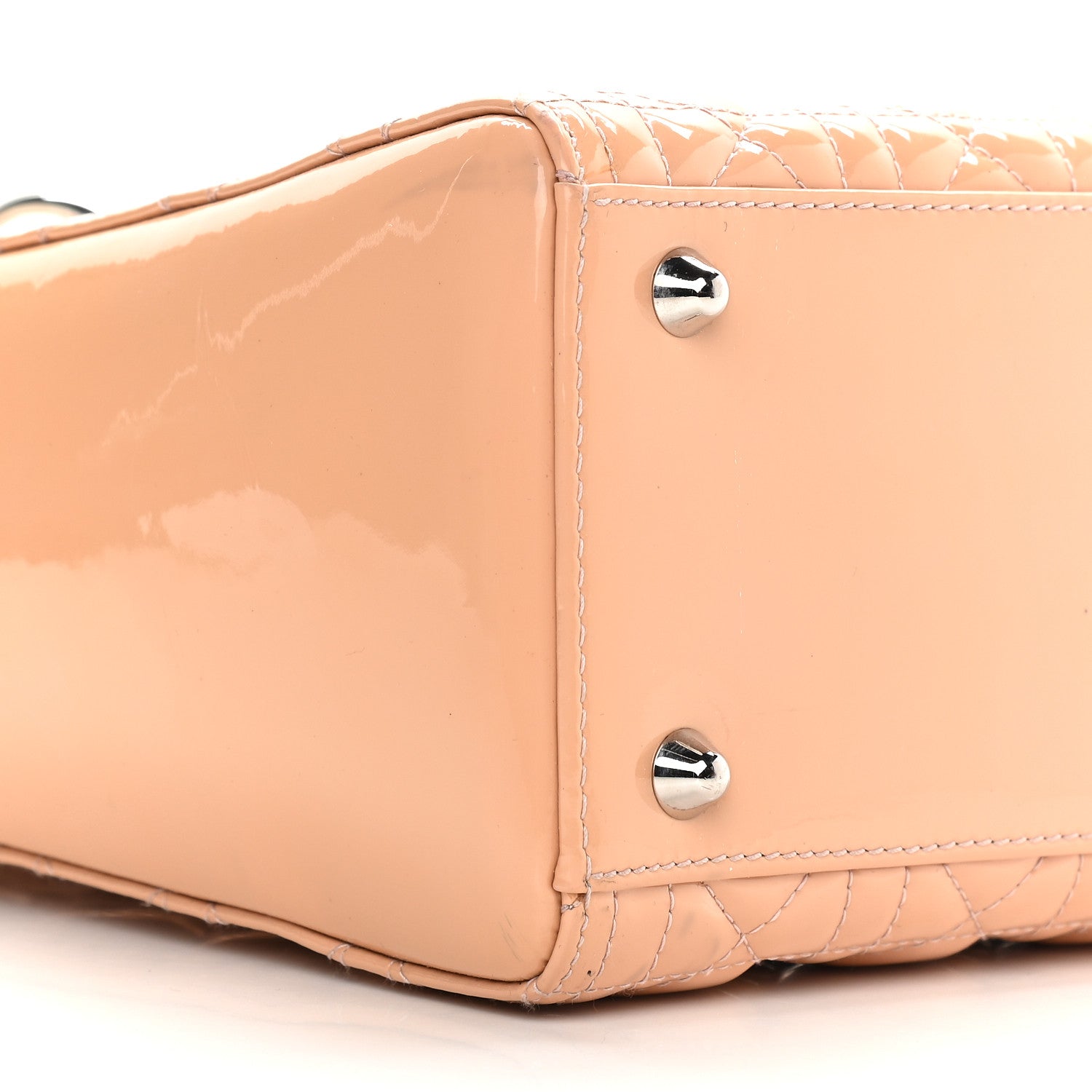 Christian Dior Patent Cannage Large Lady Dior Dark Beige 7 of 10