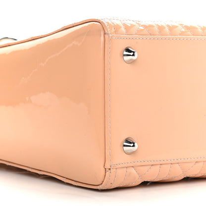 Christian Dior Patent Cannage Large Lady Dior Dark Beige 7 of 10