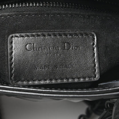 Christian Dior Calfskin Diamond Cannage Mini Lady Dior Black 5 of 7