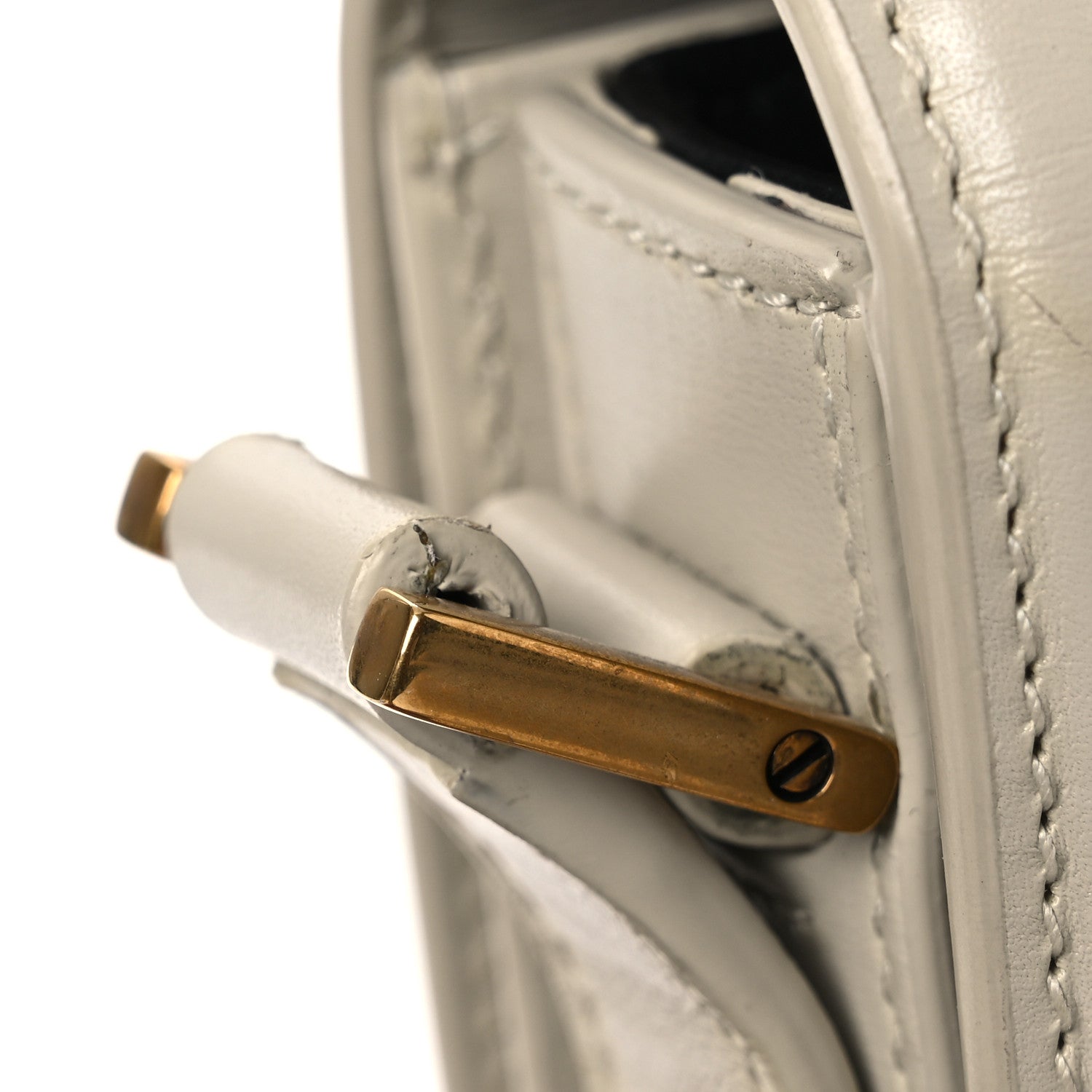 Saint Laurent Smooth Calfskin Small Solferino Satchel Ivory 13 of 13