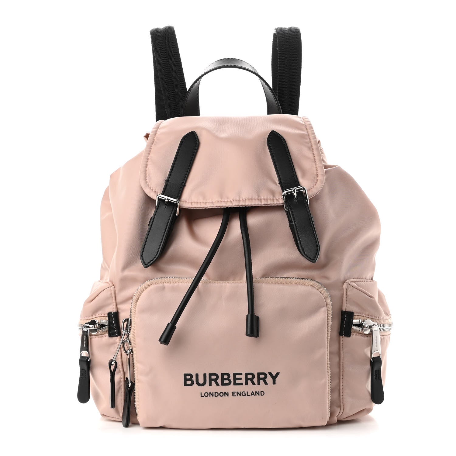 Burberry Nylon Logo Print Medium Rucksack Backpack Rose Beige 1 of 9