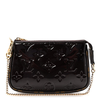 Louis Vuitton Vernis Monogram Mini Pochette Accessories Amarante 1 of 7