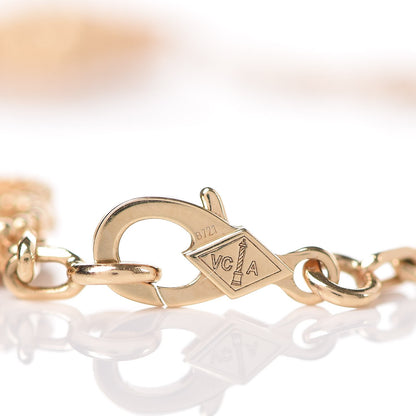 Van Cleef & Arpels 18K Yellow Gold 5 Motifs Vintage Alhambra Bracelet 4 of 5