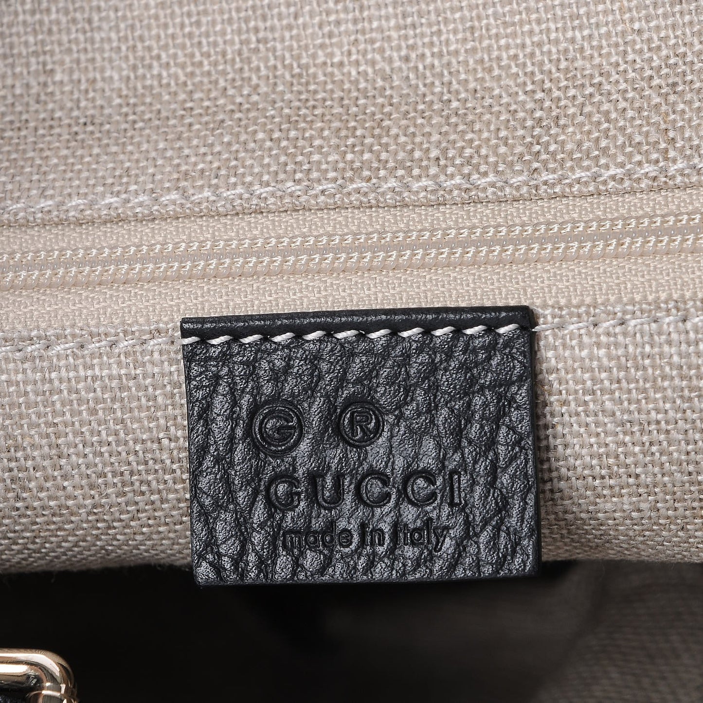 Dollar Calfskin GG Hobo Black