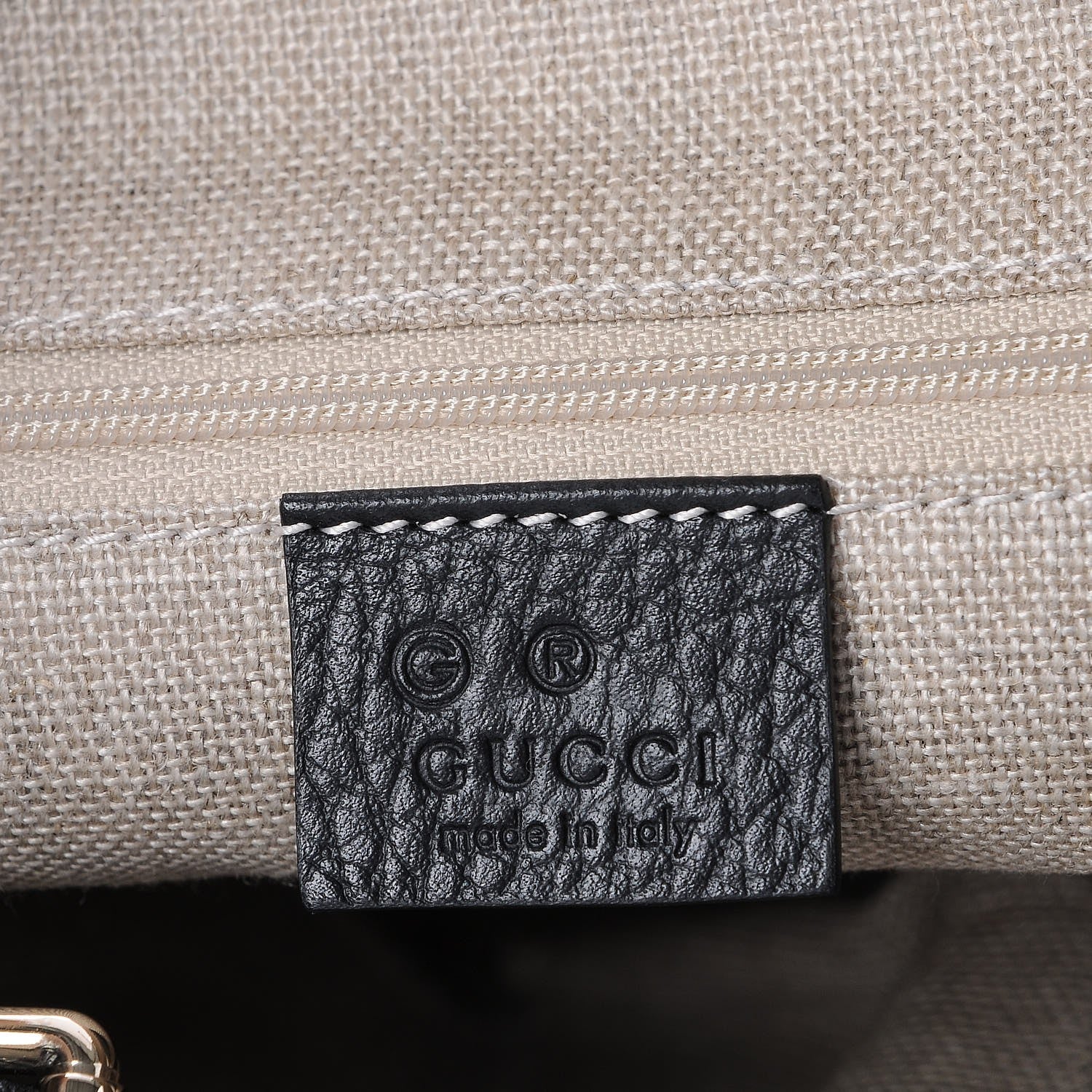 Gucci Dollar Calfskin GG Hobo Black 6 of 7