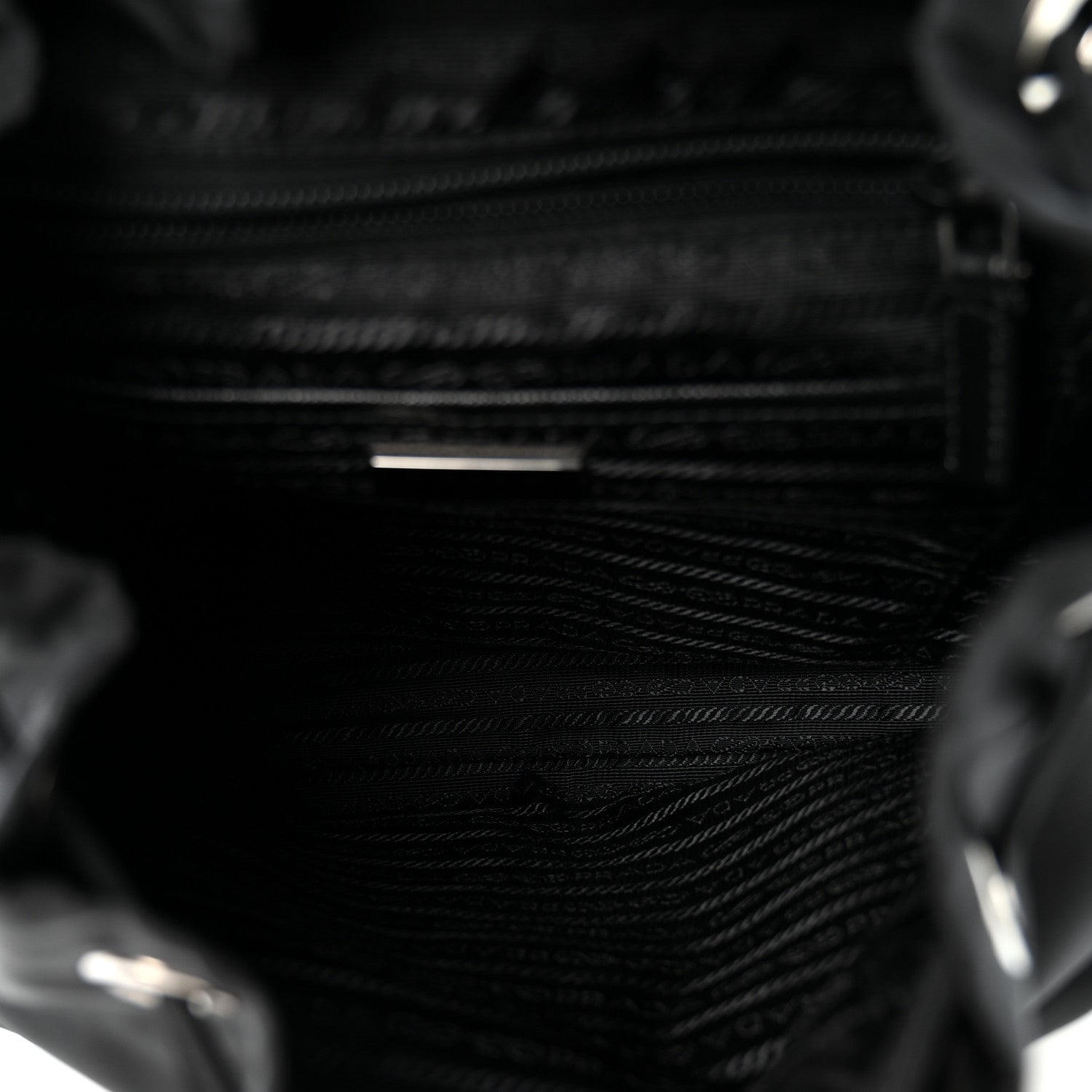 Prada Re-Nylon Vela Saffiano Small Backpack Black 4 of 9