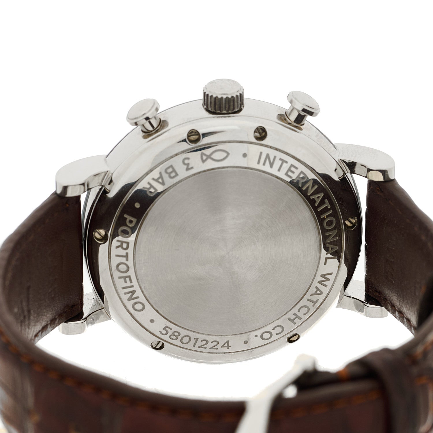 IWC Stainless Steel Alligator 42mm Portofino Chronograph Automatic Watch IW391027 4 of 4