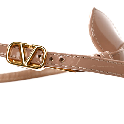 Valentino Garavani Patent Tan-Go 55/155mm Platform Pumps 38.5 Rose Cannelle 11 of 14