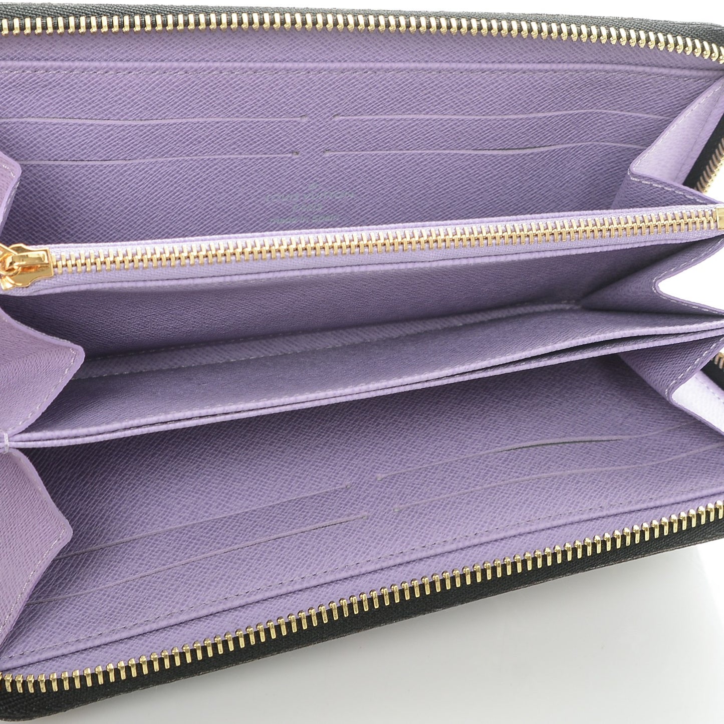 Monogram Multicolor Zippy Wallet Black Violet