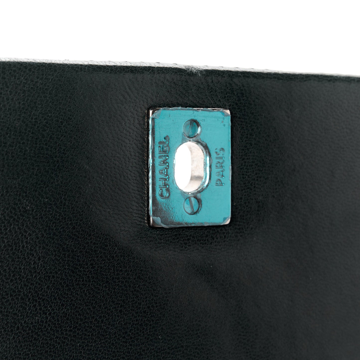 Lambskin Chevron Quilted Single Flap Black