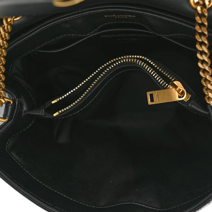 Saint Laurent Calfskin Y Quilted Monogram Small Loulou Chain Satchel Black 5 of 11