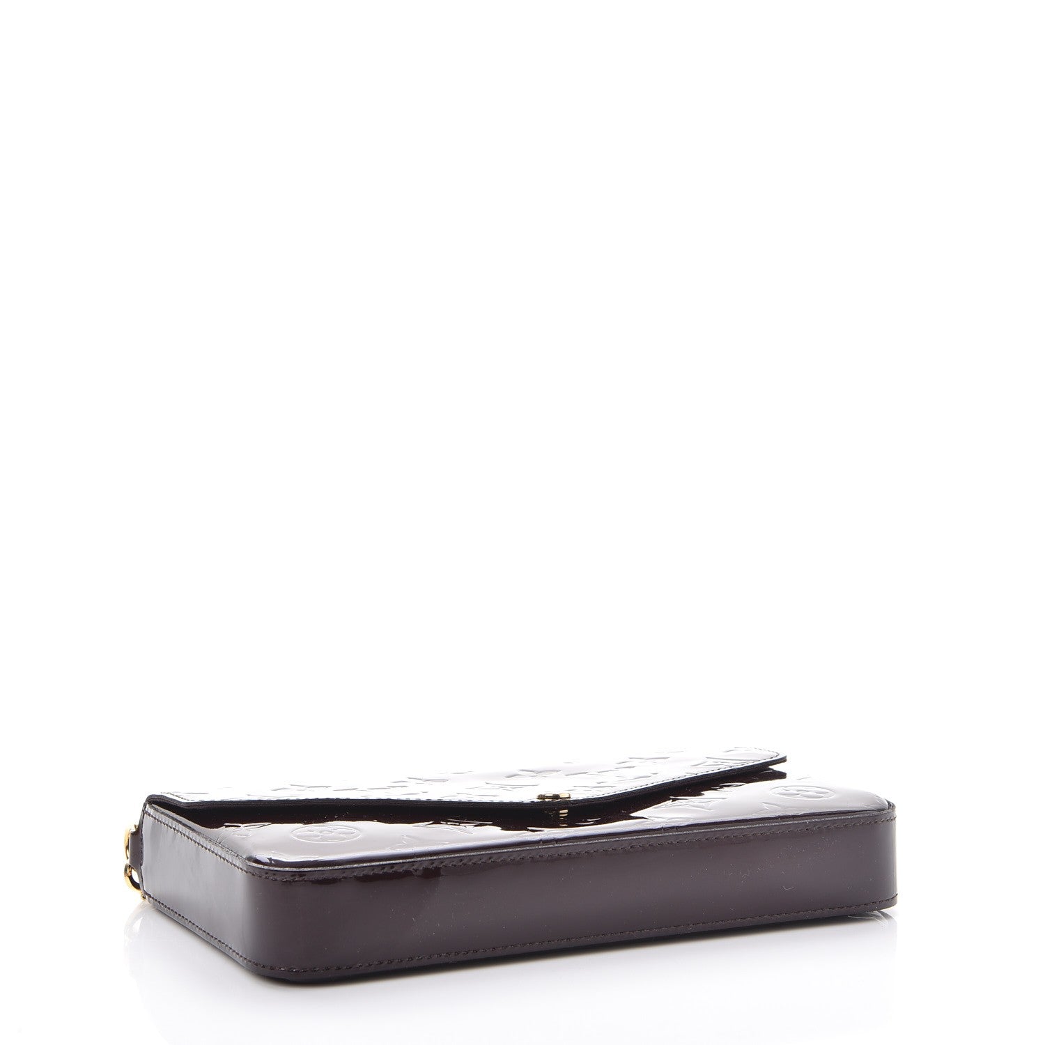 Louis Vuitton Vernis Pochette Felicie Chain Wallet Amarante 4 of 13