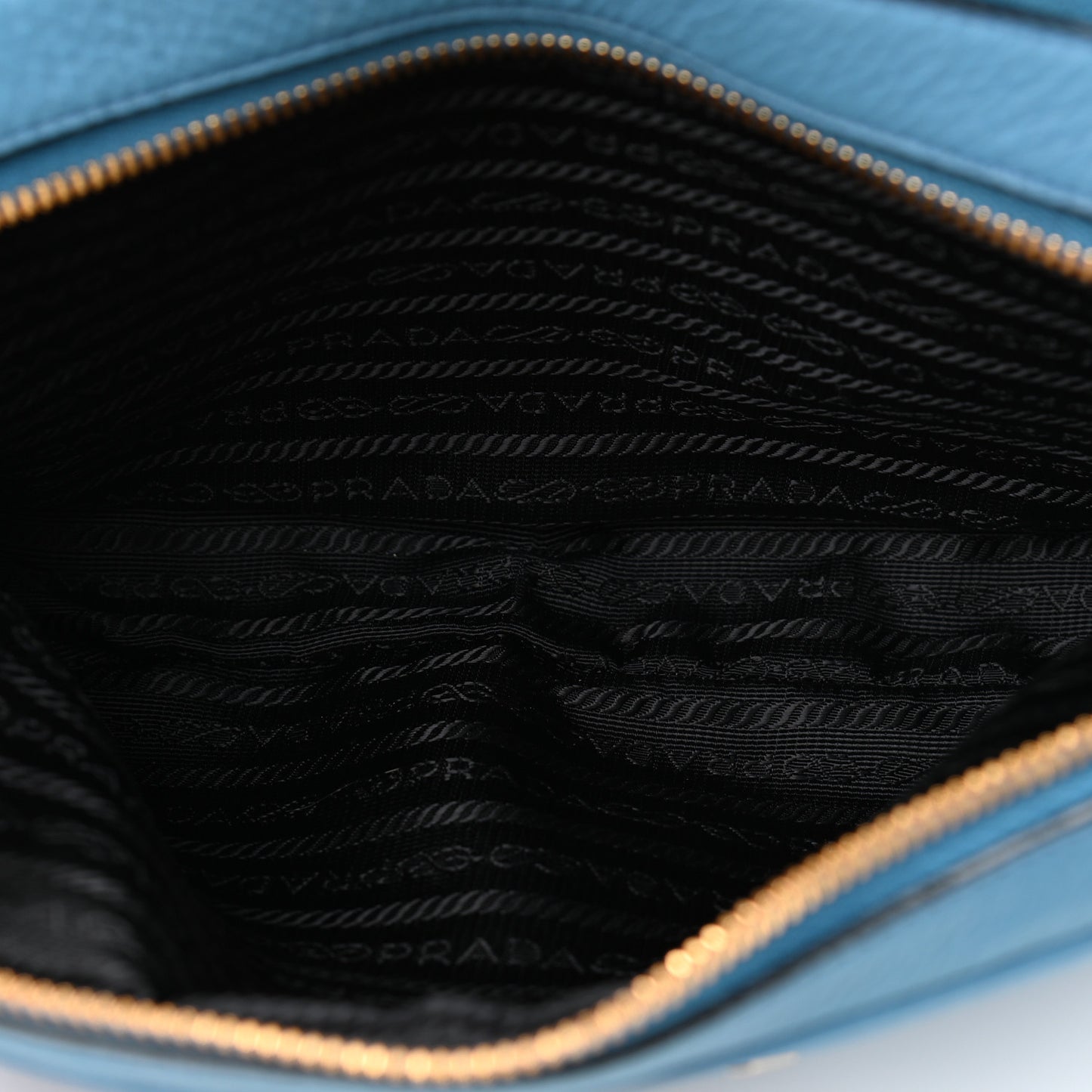 Vitello Daino Medium Double Zip Shoulder Bag Mare