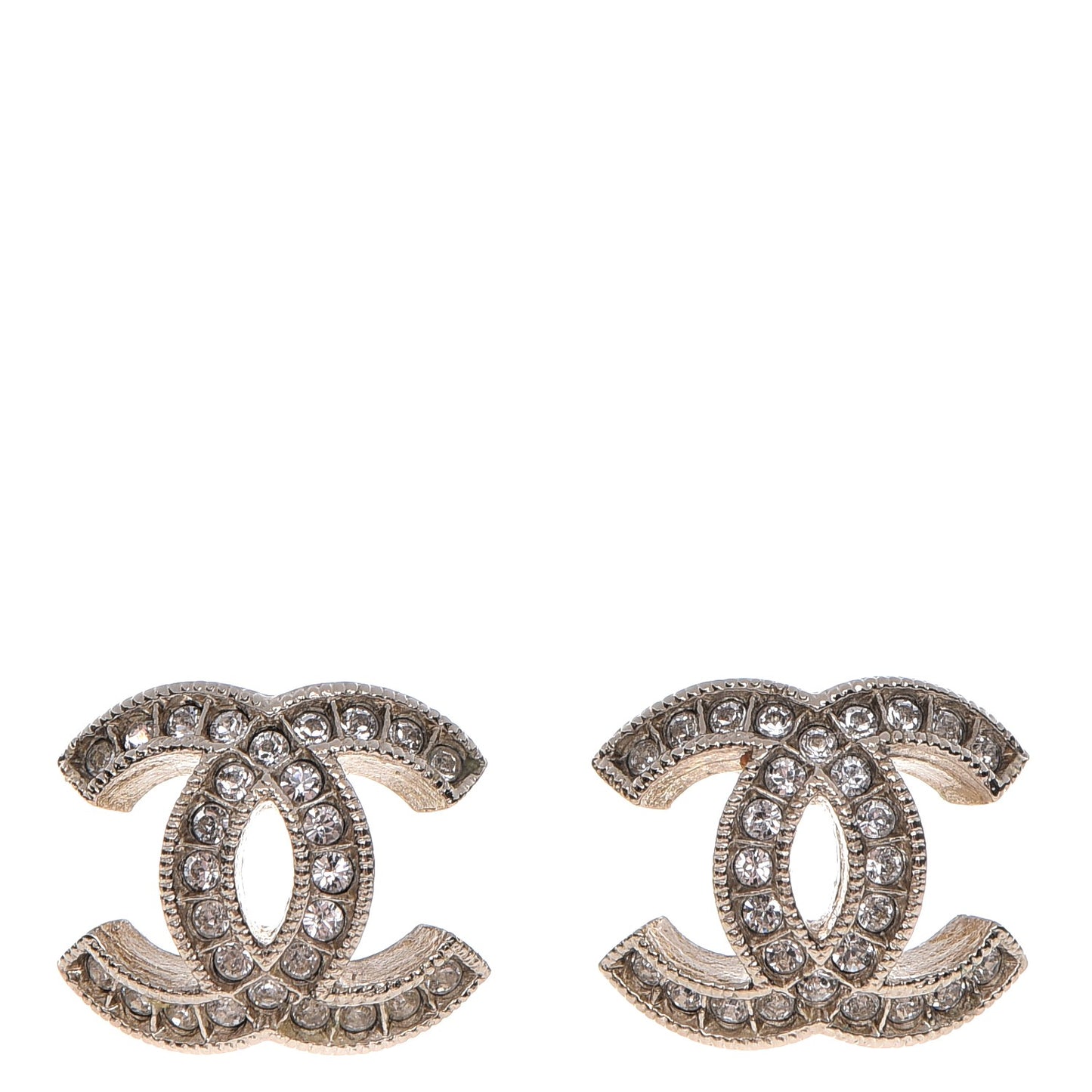 Crystal CC Earrings Gold