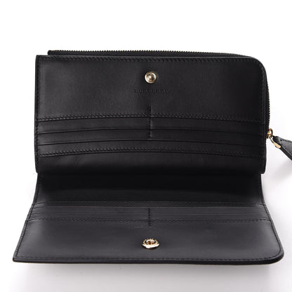 Burberry Grained Calfskin Zip Wallet Black 4 of 9