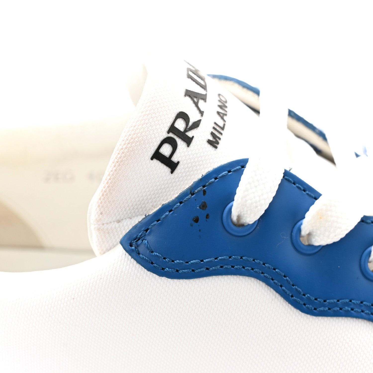 Prada Vitello Sport Spazzolato Rois Triangle Logo Downtown Low Top 30mm Sneakers 9.5 11 of 14