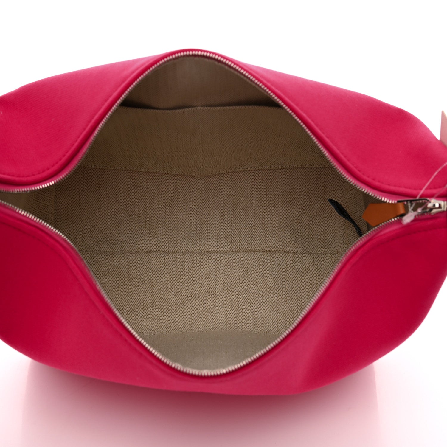 Hermes Canvas Large Bride-A-Brac Pouch Hibiscus 5 of 10