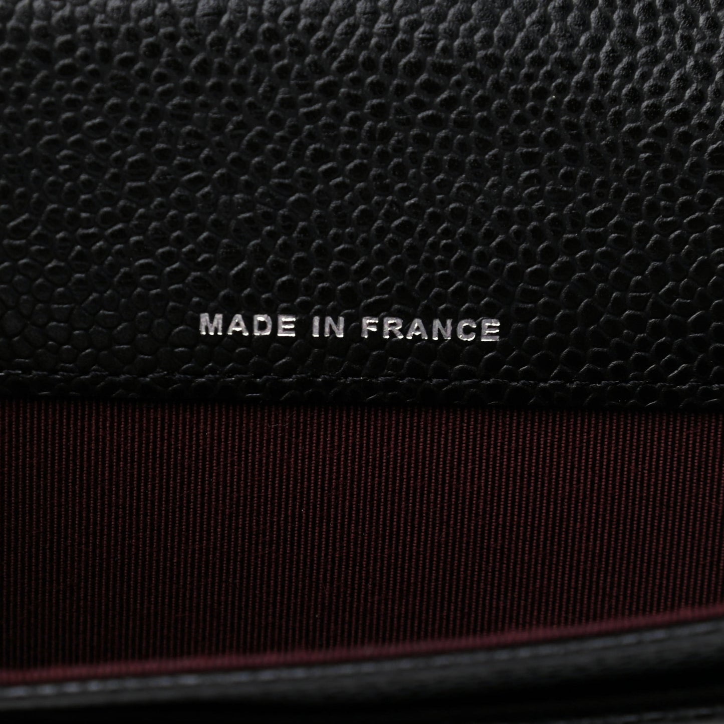 Caviar Quilted Flap Card Holder Wallet Black