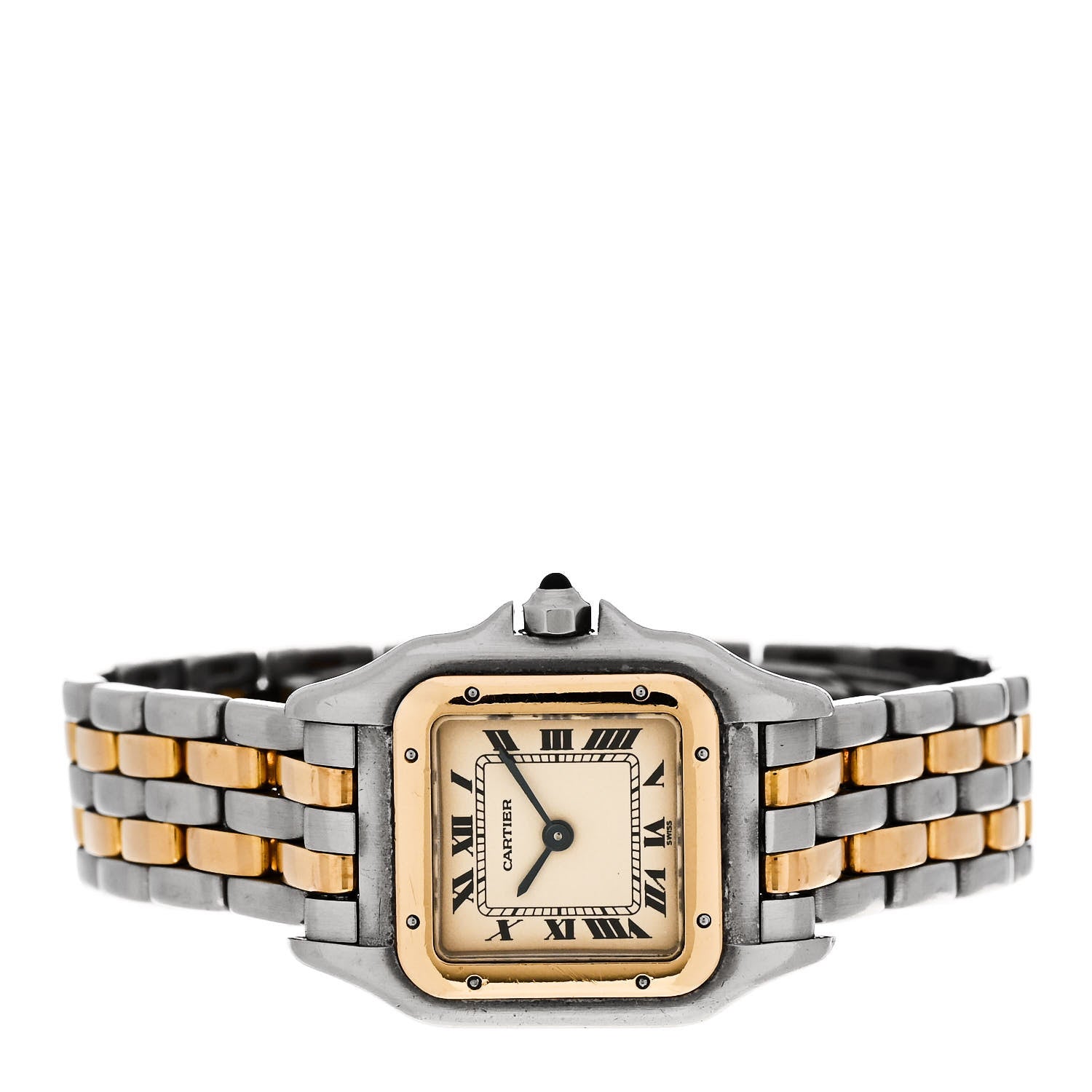 Cartier Stainless Steel 18K Yellow Gold 22mm Panthere Quartz Watch 2 of 5