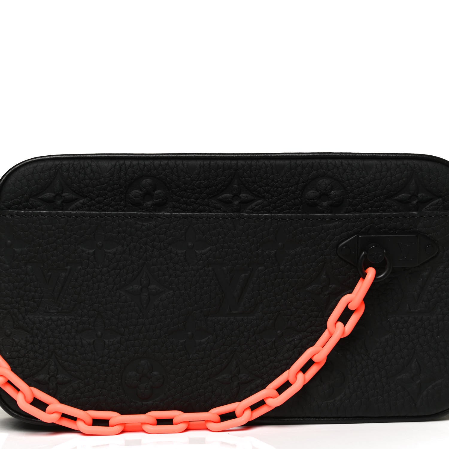 Louis Vuitton Taurillon Monogram Uniformes Solar Ray Soft Pochette Volga Belt Bag Black 9 of 11