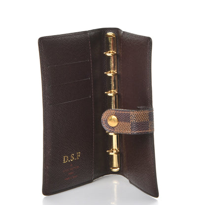 Louis Vuitton Damier Ebene Small Ring Agenda Cover 5 of 7