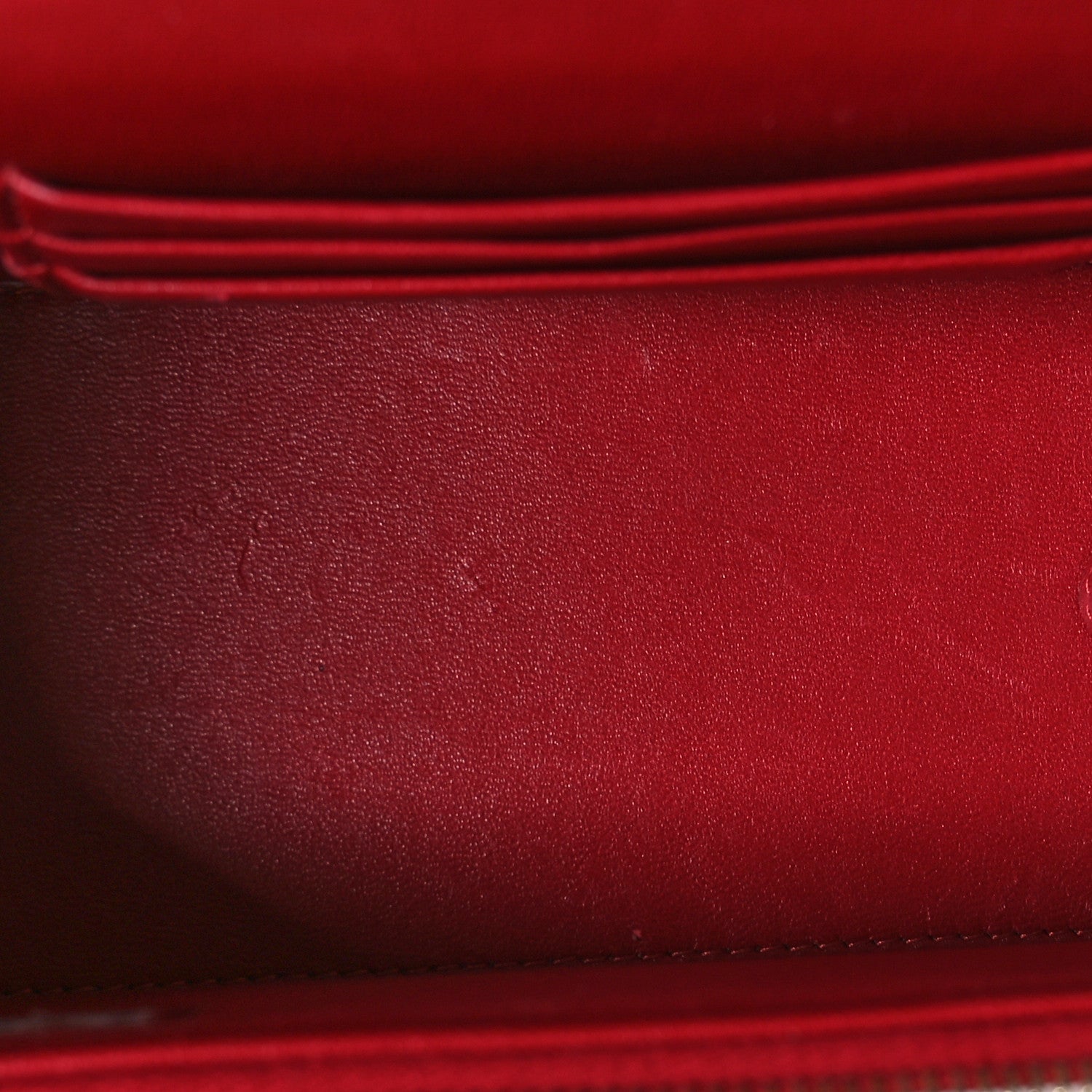 Chanel Lambskin Quilted Small Pillow Crush Vanity Case With Chain Red 5 of 11