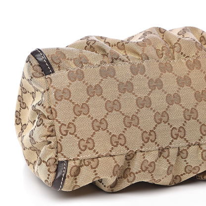 Gucci Monogram Medium D Gold Ring Hobo Brown 8 of 14