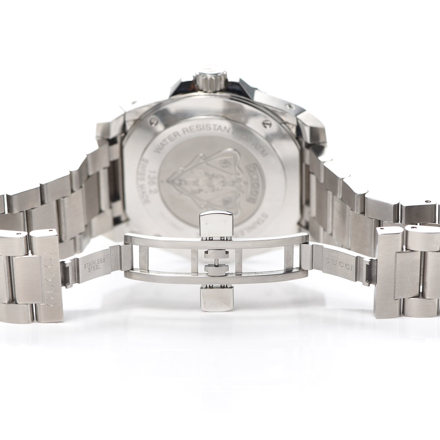 Gucci Stainless Steel 45mm Dive Quartz Watch Blue 6 of 7