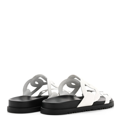 Hermes Nappa Womens Extra Sandals 35.5 White 5 of 11